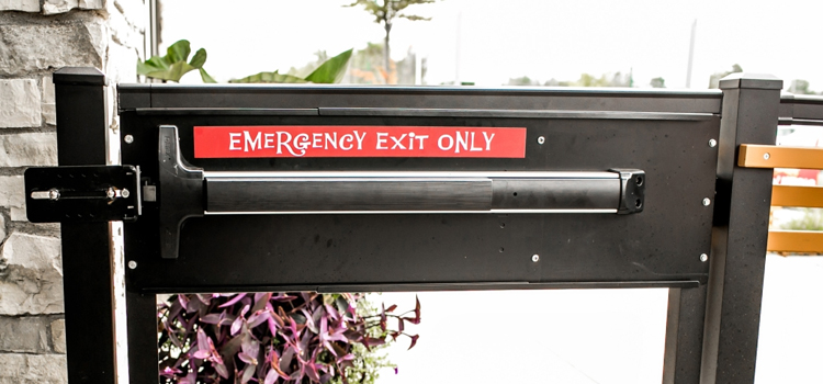 emergency push bar installation in Delray Beach